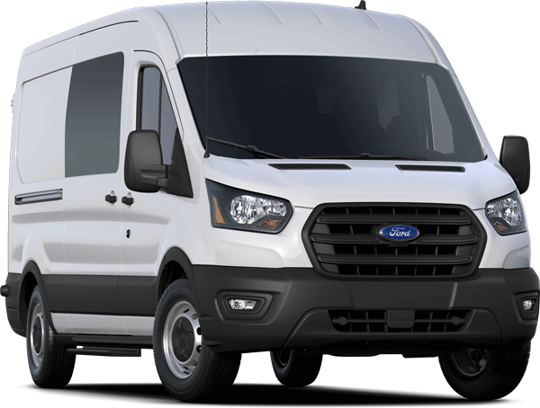 White Ford Transit Passenger Van